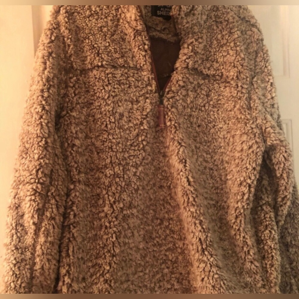 NEW- misses-alpine Sherpa 3/4 zip pullover. Size Large- NWOT